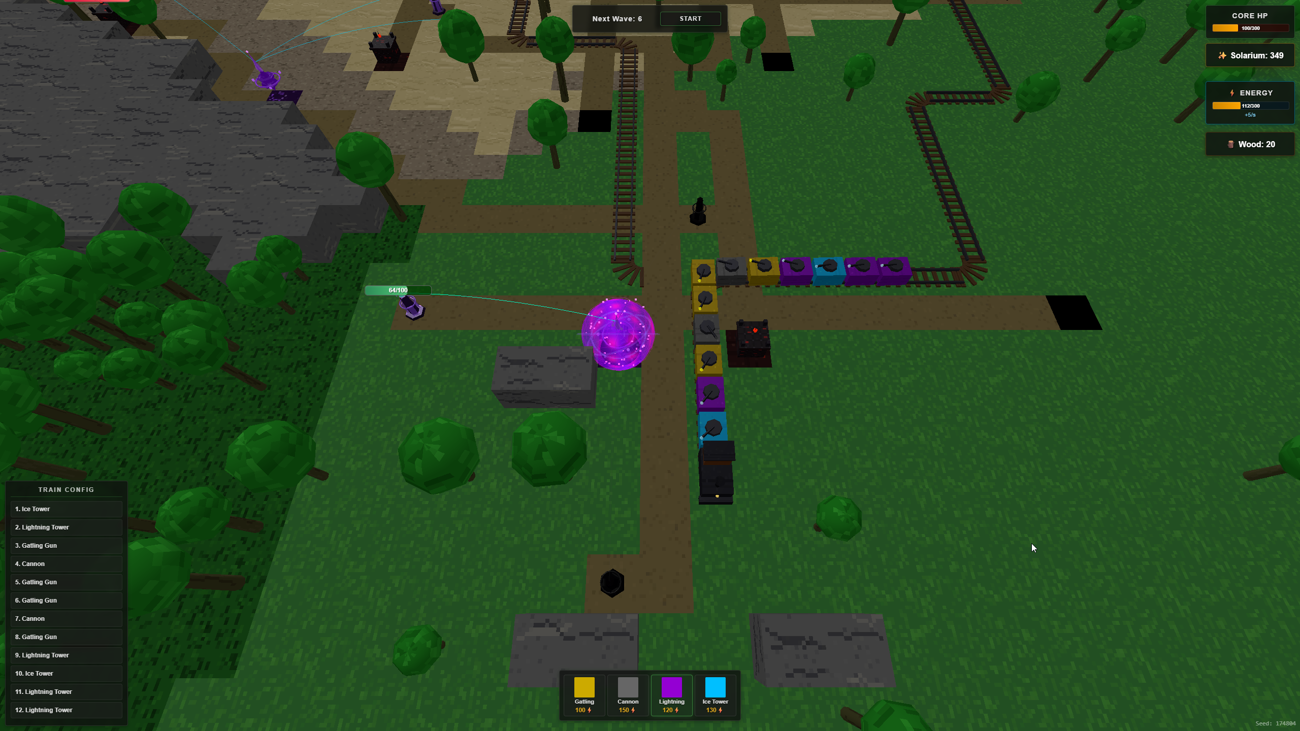 Train Towers - Massive 12-carriage train build